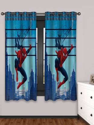 MARVEL 147 cm (4 ft) पॉलिएस्टर खिड़की पर्दा (2  का पैक)