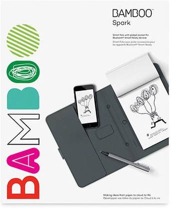 WACOM CDS600P Wacom Bamboo Spark with Gadget Pocket 5.8 x 8.2 inch Graphics Tablet Connectivity - Bluetooth