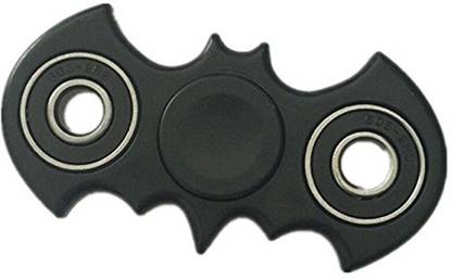 PREMSONS Bat Fidget Spinner Three Bearing Premium Quality Hand Spin Ultra Speed Toy - Black