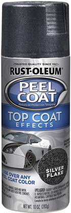 RUST-OLEUM Peel-Coat-Top-Coat-Effects-Metallic Silver Spray Paint 283 ml