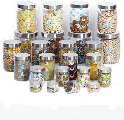 Steelo Plastic Grocery Container  - 50 ml, 500 ml, 1800 ml, 800 ml, 200 ml, 1100 ml