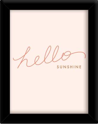 Hello sunshine Paper Print