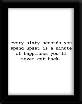 Every sixty seconds Paper Print
