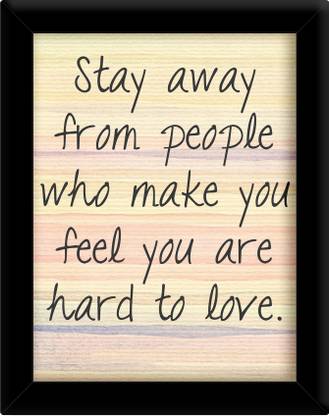 Stay away from people Paper Print