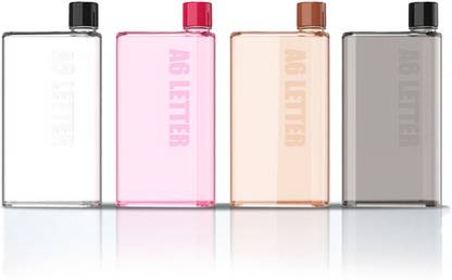 JAMBOREE  A6 size MEMO BOTTLE / Notebook Style Flat and Ultra SLIM Portable Bottle. BPA FREE, food grade plastic , Contains 325 ML. Leakproof Lid, slides into your bag. Convenient to handle in your hands like a memo or a notebook 325 ml Bottle
