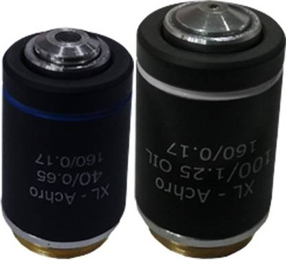 LABOVISION Kit 40x 100x Oil Immersion Jis Semi Plain Objective Microscope Lens