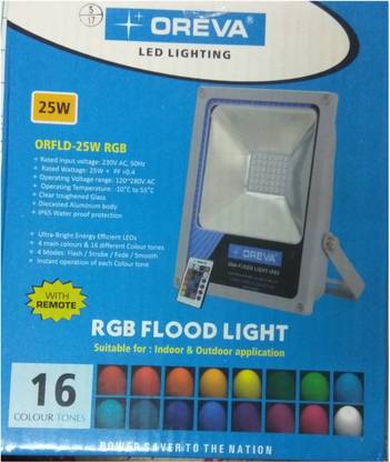 OREVA `ORFLD-25W RGB Flood Light Outdoor Lamp