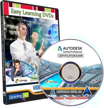 Easy Learning AutoCAD Civil 3D Certified Professional Exam 2017 Video Training Tutorial DVD