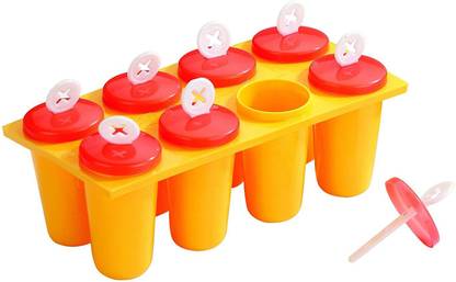 MASTER COOK Kwality Kulfi 8 Cube Multicolor Plastic Ice Cube Tray
