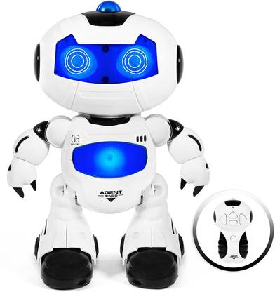 Prefun Agent Bingo Remote Control Walking Robot with Lights And Music(Multicolour)