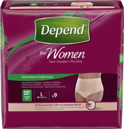 Depend Pull Up Adult Diapers for Women Adult Diapers - L