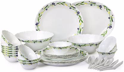 cello Opalware Cello Imperial Amazon Creeper Opalware Dinner Set, 33 Pieces Dinner Set