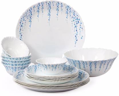cello Pack of 19 Opalware Imperial Skyfall Dinner Set
