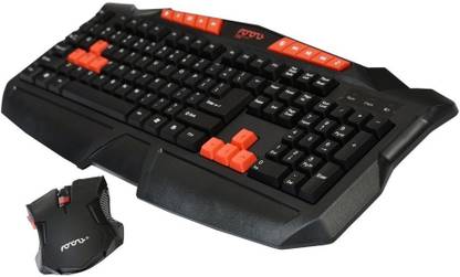 GADGET DEALS Wireless Gaming Keyboard & Wireless Gaming Mouse Combo Set Designed for Gaming