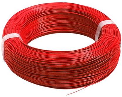 OEM Silicone Rubber 24 AWG 1 sq/mm Red 1 m Wire