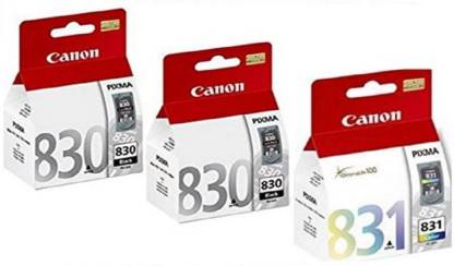 Canon 830 Twin & 831 [Set OF 3] Tri-Color Ink Cartridge