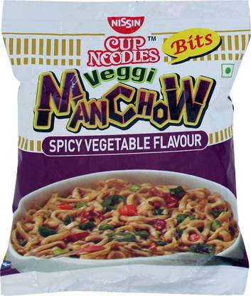 Nissin Bits Veggie Manchow Cup Noodles Vegetarian