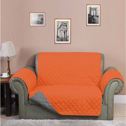 @Home by nilkamal by Nilkamal Polyester Checkered 3 Seater Sofa Cover