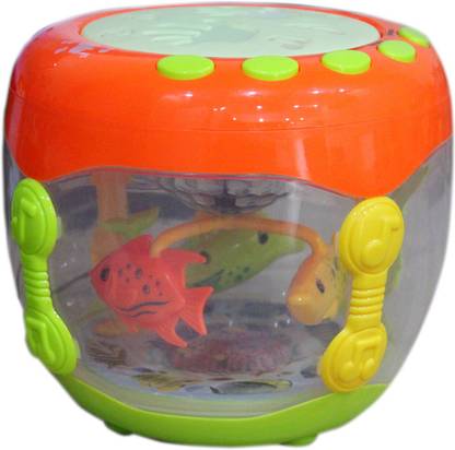 Toys Factory Musical Flash Drum Dynamic Lamplight Rattle