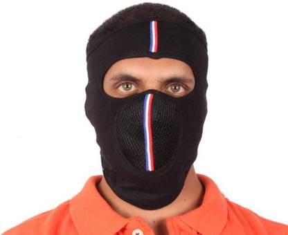 BEZAL Black Bike Face Mask for Men & Women