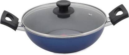 Pigeon Essentials Kadhai 24 cm diameter with Lid 2 L capacity