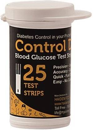 Control D HDCDSTP25 25 Glucometer Strips