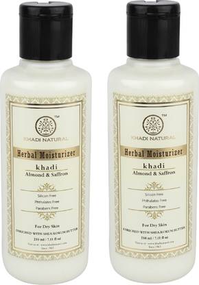 KHADI NATURAL Organic Almond & Saffron Moisturizer-SLS & Paraben Free