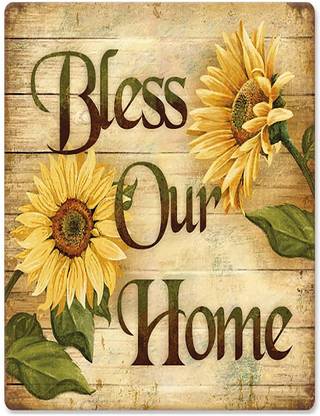 SEHAZ ARTWORKS BlessOurHome Sign