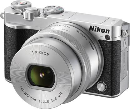 NIKON Nikon 1 J5 Silver With 10-30 mm Lens Mirrorless Camera Body With 10-30 mm Lens