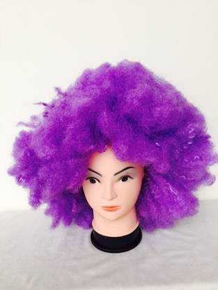 FUNCART Purple Heavy Afro Wig
