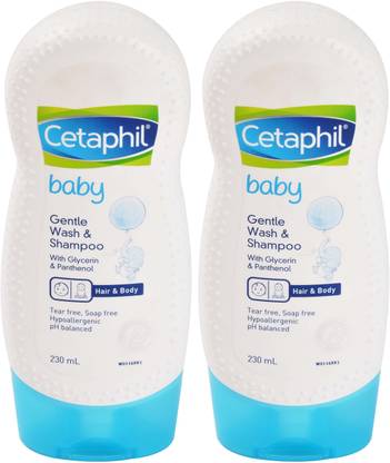 Cetaphil Cetaphil Baby Gentle Wash and Shampoo 230ml, Pack of 2 (460ml total)