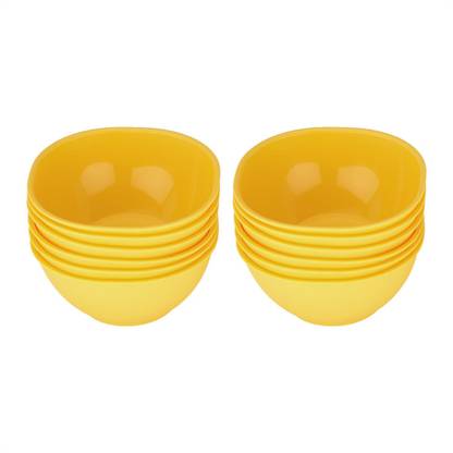JAYPEE Polypropylene Serving Bowl Combo Le Dinner Bowl Set Plain,Yellow