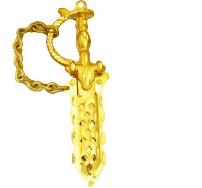 ALMOS Keyring Block Sword Shape Left Side Cut Key Chain