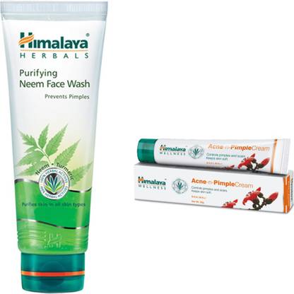 Himalaya Herbals Purifying Neem Face Wash, Acne N Pimple Cream
