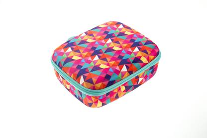 ZIPIT Colorz/Jumbo Storage Box Colorful Triangles Art EVA Pencil Box