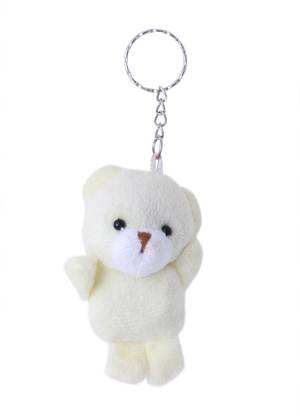 Maa Khwab Cream Color Teddy Bear Key Ring Locking Key Chain