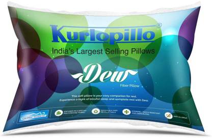 KURLON Polyester Fibre Solid Sleeping Pillow Pack of 1