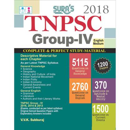 TNPSC Group 4 (IV) Complete & Study Material and Solved Question Papers with Answers Exam Book