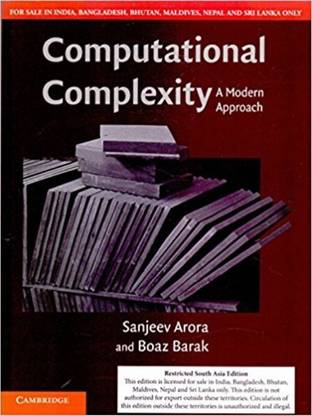 COMPUTATIONAL COMPLEXITY A MODERN APPROACH