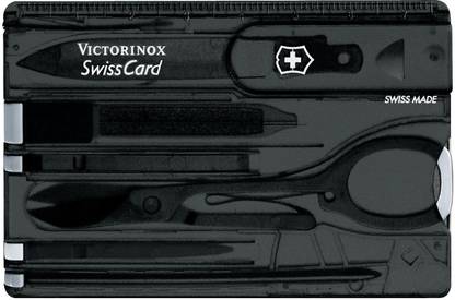 Victorinox Swiss Card Onyx Black Translucent Multi-utility Knife