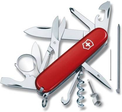 Victorinox Swiss Army Knife EXPLORER< Red Folding Box 10 Function Multi Utility Swiss Knife