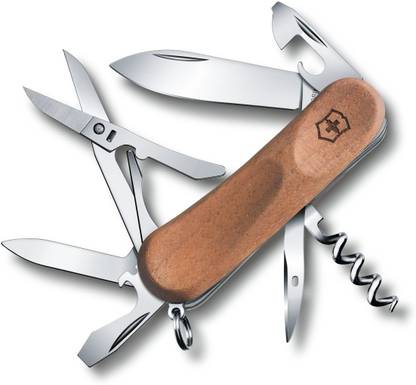 Victorinox EvoWood 14, 85mm, Walnut, Folding Box 7 Function Multi Utility Swiss Knife