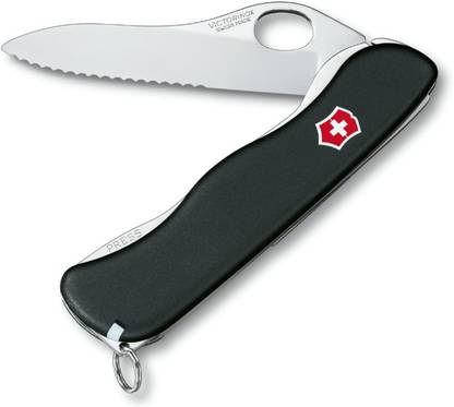 Victorinox SENTINEL Black One Hand Way Edge 4 Function Multi Utility Swiss Knife