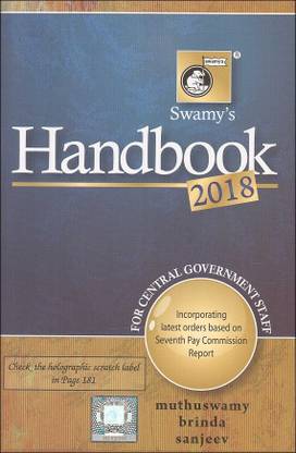 Swamy's Handbook 2018 For Central Government Staff [CGS] With Free Diary 2018 [G-16]