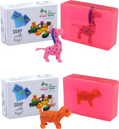 Happy Baby Luxurious Kids Soap With Toy Pink (P8)