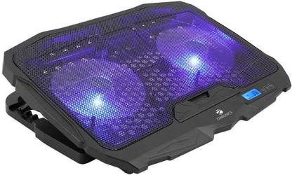 ZEBRONICS ZEB-NC6000D 2 Fan Ergonomic Cooling Pad with Adjustable Height