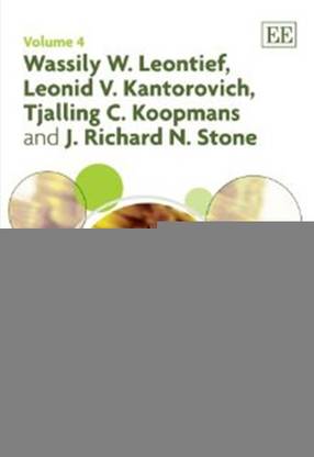 Wassily W. Leontief, Leonid V. Kantorovich, Tjalling C. Koopmans and J. Richard N. Stone