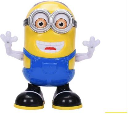 Hunger Toys Minion DESPICABLE ME 3 Dancing With Music, Flashing Lights Action For Kids (Yellow, Blue)