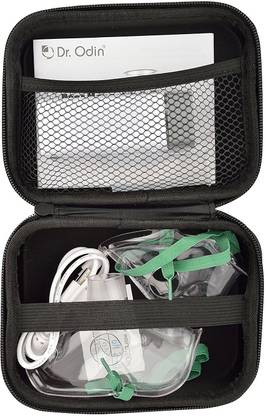Dr. Odin Portable Mesh Nebulizer ReChargeable Machine for Kids and Adults for Anywhere Use with Small and Big Mask (Mini Air 360 + A) Nebulizer