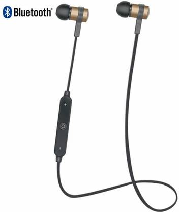 Flipfit Bluetooth Wireless Handfree, Headset, Earphones, Ear Leads, Bluetooth Wireless Earphones, Handsfree (Black) Wired without Mic